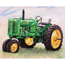 Charger l'image dans la galerie, Tracteur - diamant rond complet - 40x30cm