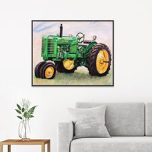 Charger l'image dans la galerie, Tracteur - diamant rond complet - 40x30cm
