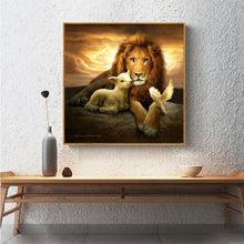 Charger l'image dans la galerie, Lion - diamant rond complet - 30x30cm