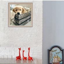 Charger l'image dans la galerie, Chien - diamant rond complet - 30x30cm