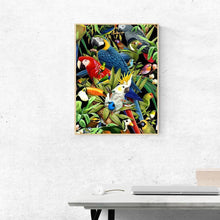 Charger l'image dans la galerie, Perroquets de couleur - diamant rond complet - 30x40cm