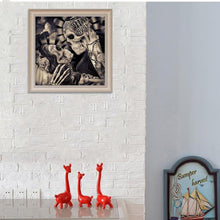 Charger l'image dans la galerie, Crâne - diamant rond complet - 30x30cm