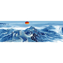 Charger l'image dans la galerie, La grande muraille - peinture pleine ronde en diamant - 80x30cm