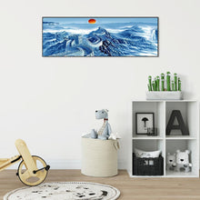 Charger l'image dans la galerie, La grande muraille - peinture pleine ronde en diamant - 80x30cm