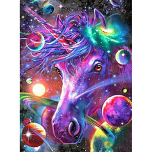 Charger l'image dans la galerie, Cheval coloré - peinture complète de diamant - 40x30cm