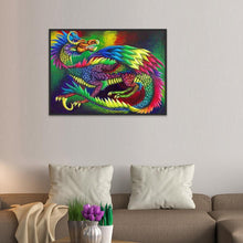 Charger l'image dans la galerie, Dragon - peinture diamant - 40x30cm