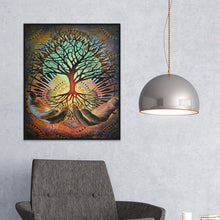 Charger l'image dans la galerie, Arbre de fixation - diamant rond complet - 40x30cm