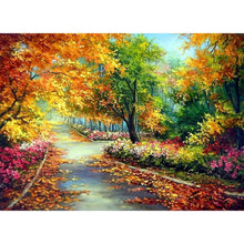 Charger l'image dans la galerie, Automne - peinture en diamant ronde - 50x38cm