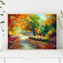 Charger l'image dans la galerie, Automne - peinture en diamant ronde - 50x38cm