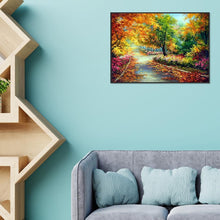 Charger l'image dans la galerie, Automne - peinture en diamant ronde - 50x38cm