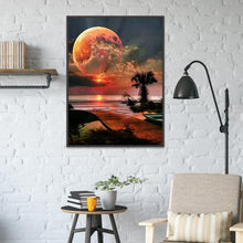Charger l'image dans la galerie, Lumière de coucher du soleil - diamant rond complet - 30x40cm