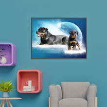 Charger l'image dans la galerie, Chien - diamant rond complet - 40x30cm