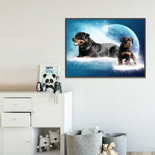 Charger l'image dans la galerie, Chien - diamant rond complet - 40x30cm