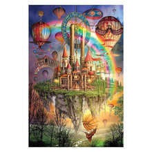 Charger l'image dans la galerie, Château heureux - diamant rond complet - 40x30cm