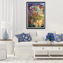 Charger l'image dans la galerie, Château heureux - diamant rond complet - 40x30cm