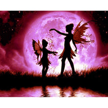 Charger l'image dans la galerie, Angel girl - peinture diamant pleine - 40x30cm