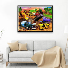Charger l'image dans la galerie, Voiture - diamant rond complet - 40x30cm
