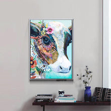 Charger l'image dans la galerie, Fleurs de bétail - diamant rond complet - 40x30cm