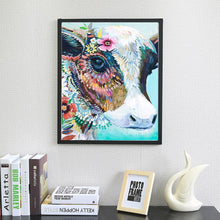 Charger l'image dans la galerie, Fleurs de bétail - diamant rond complet - 40x30cm