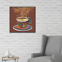 Charger l'image dans la galerie, Café d’amour - diamant rond complet - 30x30cm