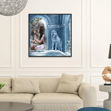 Charger l'image dans la galerie, Femmes de loup - diamant rond complet - 30x30cm