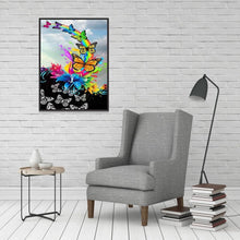 Charger l'image dans la galerie, Papillon couleur - diamant rond complet - 40x30cm