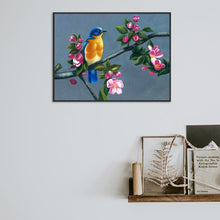 Charger l'image dans la galerie, Oiseau debout - diamant rond complet - 40x30cm