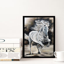 Charger l'image dans la galerie, Cheval de course - peinture en diamant complet - 30x40cm