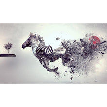 Charger l'image dans la galerie, Cheval créatif - diamant rond complet - 40x30cm