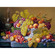 Charger l'image dans la galerie, Une assiette de fruits ? - diamant rond complet - 30x40cm