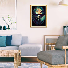 Charger l'image dans la galerie, Crâne de nuit - diamant rond complet - 30x40cm