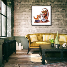 Charger l'image dans la galerie, Lion de chat de nouveauté - diamant rond complet - 30x30cm