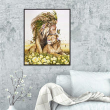Charger l'image dans la galerie, Lion - diamant rond complet - 40x30cm