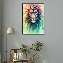 Charger l'image dans la galerie, Lion coloré - diamant rond complet - 30x40cm