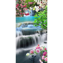 Charger l'image dans la galerie, Chute d’eau - peinture complète en diamant - 85x45cm