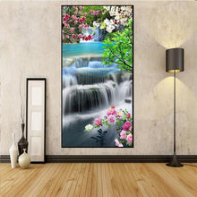 Charger l'image dans la galerie, Chute d’eau - peinture complète en diamant - 85x45cm