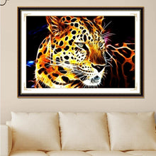 Charger l'image dans la galerie, Tigre d’éclairage - diamant rond complet - 40x30cm