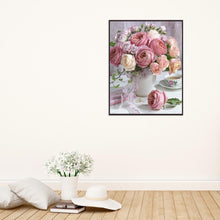 Charger l'image dans la galerie, Fleur - diamant rond complet - 55x45cm