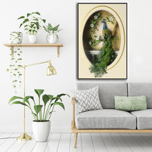 Charger l'image dans la galerie, Paon - diamant rond complet - 60x40cm