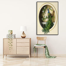 Charger l'image dans la galerie, Paon - diamant rond complet - 60x40cm