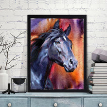 Charger l'image dans la galerie, Cheval - diamant rond complet - 30x40cm
