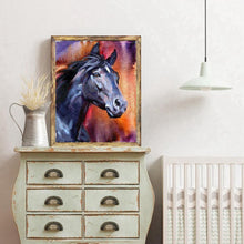 Charger l'image dans la galerie, Cheval - diamant rond complet - 30x40cm
