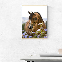 Charger l'image dans la galerie, Fleurs de cheval - diamant rond complet - 30x40cm
