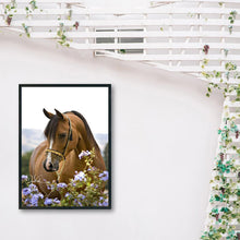 Charger l'image dans la galerie, Fleurs de cheval - diamant rond complet - 30x40cm