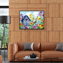 Charger l'image dans la galerie, Fleur d’oiseau - diamant rond complet - 40x30cm