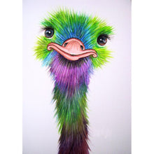 Charger l'image dans la galerie, Autruche - diamant rond complet - 30x40cm