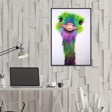 Charger l'image dans la galerie, Autruche - diamant rond complet - 30x40cm