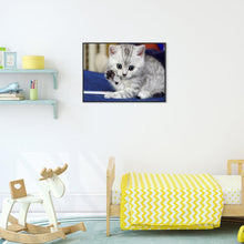 Charger l'image dans la galerie, Bonjour chat - diamant rond complet - 40x30cm