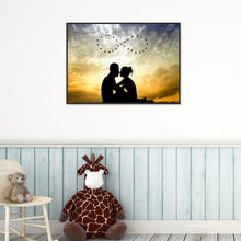 Charger l'image dans la galerie, Amoureux romantiques - diamant rond complet - 40x30cm