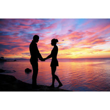 Charger l'image dans la galerie, Amoureux romantiques - diamant rond complet - 30x40cm